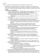 Summary of the chapter 1,2,3,4 and 5 