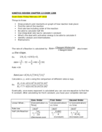 KINETICS STUDY GUIDE CH. 13