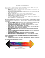 HLTH130 Exam 1 Review