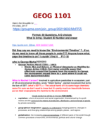 GEOG Study Guide Midterm