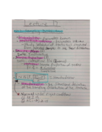 Statistics Week 7 Lecture Notes