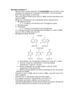 Study Guide for Biochem Exam 2