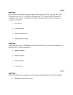 Quiz 4: Cognitive Transitions