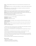 Exam 1 Review: Short Answer Questions