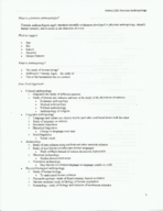 Anth 310 notes Week 1-5