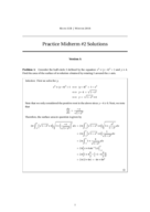 Midterm 2 Taylor Polys and Improper Integrals with Solutions 
