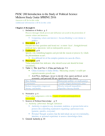 MidTerm 1 Study Guide POSC 200