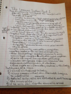 Immune System Notes: Part One, Week 15