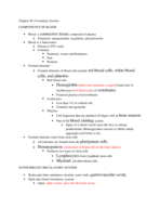Chapter 49- Circulatory System Notes