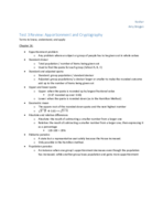 Test 3 Review: Apportionment and Cryptography