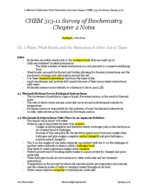 CHEM 313 Chapter 2 Notes