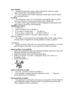 Test Statistics
