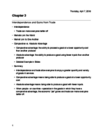 Econ 1 Chapter 3 Notes