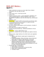 Weeks 1 and 2 Notes