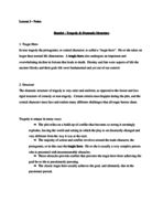 Lesson 3 - Structure behind Hamlet Notes