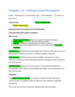 CMM 308 : Chapter 14 : Interpersonal Persuasion