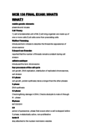 MCB 150 FINAL EXAM VOCAB CONT.