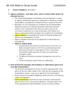 BA 318 Midterm Study Guide