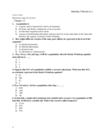 Exam 1 Study Guide