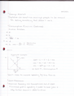 Econ 200, Week 14 Notes