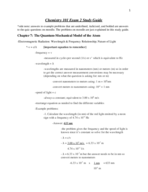 Chem 101 Exam 2 Study Guide