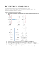 Exam 4 Study Guide