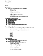 Forensic Anthropology, Week of April 11th