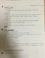 ANT notes week 4/11 to 4/15 