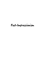 Post-Impressionism