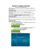 BNAD277 Chapter 14a Notes