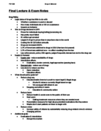 PSY 320 - Final Lecture + Exam Notes