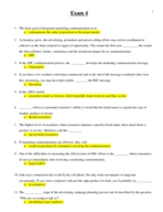 Exam 4 Study Materials 