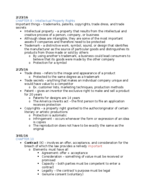 BLAW Unit Two Notes Chapter 8, 10, 11