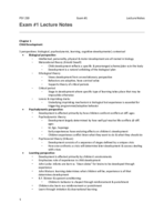 PSY 230 Lecture & Textbook Notes Bundle