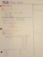 9.5 Power Series Notes