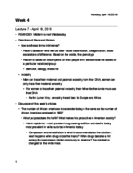 BL ST 4 Week 4 Notes - Battle 