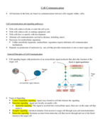 Cell Communication