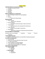 COMM 2900 Final Exam Study Guide