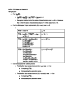 Calculus II Notes Week 14