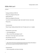 EEBio Wk9 Notes