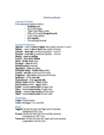 Final Review Guide