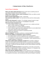 Study guide for Final 