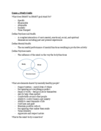 Exam 4 Health study guide