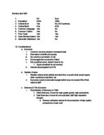 Macroeconomics Notes for Kaplan's Class April 25th, 27th, and 29th