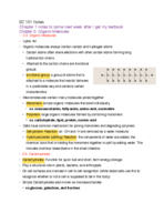 Week of notes for BZ 101