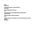 Weekly Lecture Notes/ Problem Set 9
