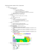 Final Exam Review Chem 107