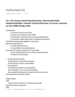 Financial Institutions Week VII NOTES