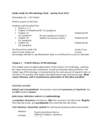 Microbiology 170 Final Exam Study Guide