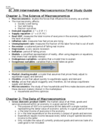 EC 309 Final Exam Study Guide 